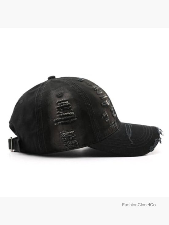 Washed Distressed Unstructured Baseball Cap Cotton Adjustable Vintage Dad Hat main image 6